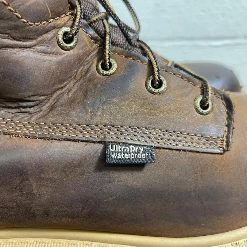 Red Wing Irish Setter 83614 Waterproof Brown Nubuck Safety Work Boots Men's 11 D